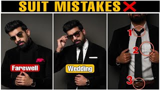 Suit Mistakes❌CORRECT WAY To wear Suit Black Suit Men Suits How to Wear a Suit  Suit Fitting [upl. by Jankell813]