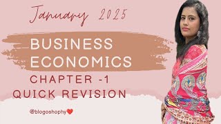 CA foundation Economics Quick revision ch1 part1 Jan25 [upl. by Perkins]