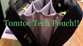 Tomtoc Tech Pouch Unboxing First Impressions amp Giveaway [upl. by Adiaz]