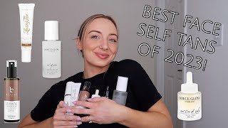 My MOST Used Facial Self Tanners of 2023 Loving Tan Dolce Glow Salty Face and More [upl. by Eicnan]