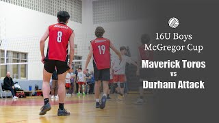 16U Boys McGregor Cup 2024  Maverick Toros vs Durham Attack Impact maverickvolleyball [upl. by Kellina]