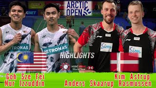 Highlight 🔴 Goh Sze FeiNur Izzuddin MAS vs DEN Kim AstrupAnders S Rasmussen Arctic Open [upl. by Trant114]