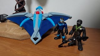 Imaginext DC Super Friends Ninja Nightwing amp Glider Toy Review🥷🪂 [upl. by Elam]