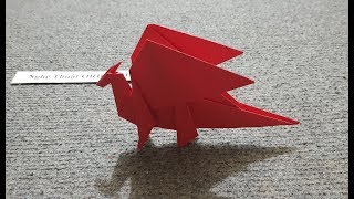 ORIGAMI  Hướng dẫn cách gấp con rồng đơn giản 2  Origami Dragon [upl. by Beaston]