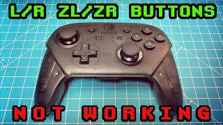 NINTENDO SWITCH PRO CONTROLLER L ZL R ZR BUTTONS NOT WORKING FIXABLE switch microsoldering [upl. by Buatti763]