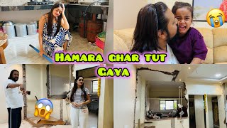 Hamara Ghar Toot Gaya 🥺 Ab Rehne ko Jagah nahi 😭 Bindass Kavya Ka New Dream House [upl. by Tempa]