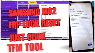 Samsung M02M022g FRP Lock Reset Done Just Click TFM Tool [upl. by Trixie]