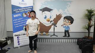 Yu Jue I Kids Persuasive Speech I Johan Speaking Academy I Kids Public Speaking I Speaker Warrior [upl. by Innek684]