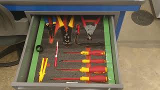 Amatrol T7017 AC  DC Electrical Systems Trainer Tool Organization [upl. by Nivac]