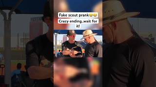 Fake scout prank Sub for more😂 shorts baseball prank [upl. by Droffilc699]