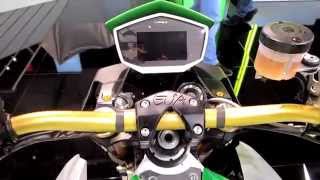 Energica Eva  Walkaround  EICMA 2015 [upl. by Ynelram]