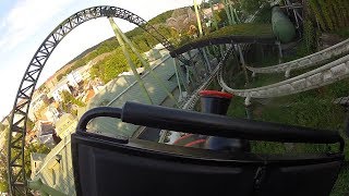 Lisebergbanan Front Row On Ride at Liseberg Gothenburg in Sweden [upl. by Nolahc]