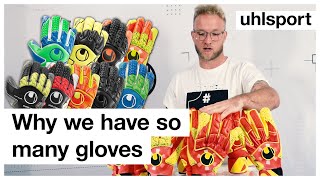 Alle uhlsport Torwarthandschuhe im Überblick  uhlsport TecCube [upl. by Alegnasor530]