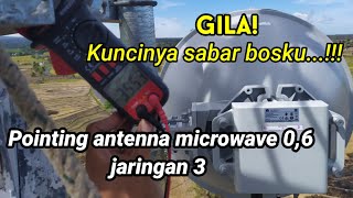 Pointing antenna microwave di atas tower [upl. by Drauode]