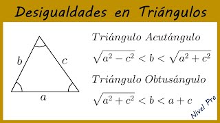 TRIÁNGULO ACUTÁNGULO Y OBTUSÁNGULO  4 PROBLEMAS  DESIGUALDADES EN TRIÁNGULOS 5 [upl. by Xirdnek]