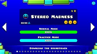 Geometry Dash Level 1  Stereo Madness  GD 2207 [upl. by Vanya573]