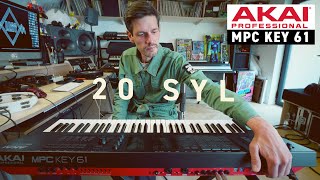 AKAI MPC KEY 61 avec 20SYL  Follow 20syl vidéo La Boite Noire du Musicien [upl. by Airbas937]