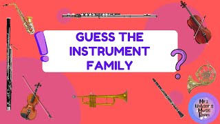 Guess the Instrument Family [upl. by Atener]