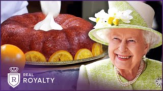 The Exquisite Birthday Cake for Queen Elizabeth II  Royal Recipes  Real Royalty [upl. by Shermy867]