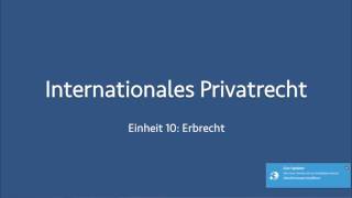 Internationales Privatrecht 10 [upl. by Hoy]