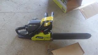 Ryobi 14” 37cc 2cycle gas chainsaw RY3714 … my first chainsaw [upl. by Karen336]