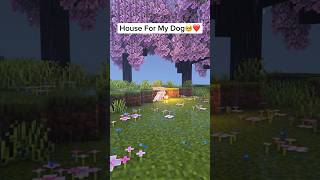 Minecraft House For My Dog😔❤️ shorts [upl. by Tonry]