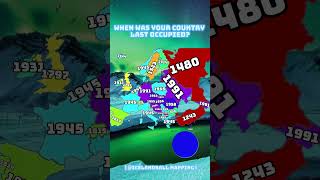 When Was Your Country Last Occupied geography maps history mapping shorts [upl. by Enineg458]