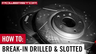 How To Breakin New PowerStop Brake Kit with Drilled amp Slotted Rotors [upl. by Warenne987]