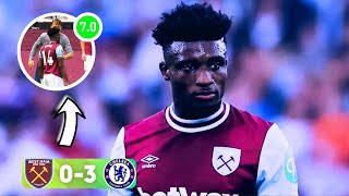 WATCH MOHAMMED KUDUS DISALLOWED GOAL IN WESTHAM 03 CHELSEA  KUDUS 70 RATING  FORSEN AMANKWAH PER [upl. by Wiatt]