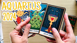 AQUARIUS quotYOUR 2024 NEW YEAR HERES WHAT TO EXPECTquot 2024 Tarot Reading [upl. by Thgiwed]