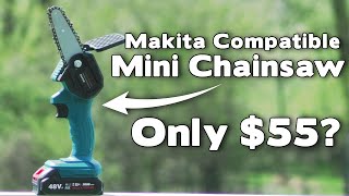 Mini Cordless Chainsaw Review  Is It Any Good [upl. by Aillij]