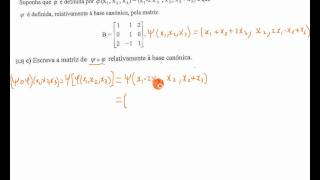 Matriz da aplicação Linear Composta [upl. by Kirsch]