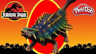 HUEVO GIGANTE de ANKYLOSAURUS de JURASSIC WORLD Plastilina Play doh en Español [upl. by Lotte9]