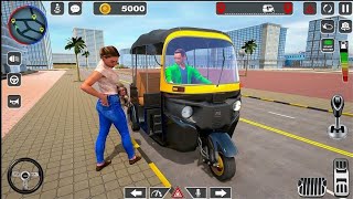 CNG Rickshaw Auto Tuk Tuk Game  Indian Rickshaw Driving 3D  Android Gameplay [upl. by Erodisi588]