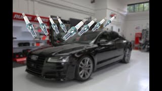 Zündkerzenwechsel Audi S8 4H 40 tfsi [upl. by Ytsirhk]