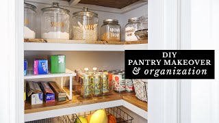 DIY Pantry Makeover amp Pantry Organization [upl. by Vetter]