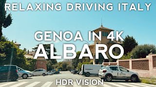 Driving Italy Genoa in 4K  Around Albaro New Release [upl. by Malloy]