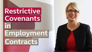 Restrictive Covenants in Employment Contracts Explained [upl. by Lorine457]