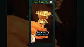 Lotus Diya  Lotus Vilakku Brass  Available At Adyar Handicrafts Thiruvanmiyur [upl. by Lemuelah373]