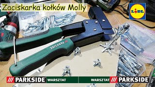 Zaciskarka kołków Molly PARKSIDE zestaw metalowych kołków Molly w komplecie [upl. by Grefer]