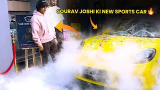 Sourav joshi ki new sports car 🔥 [upl. by Hadihsar]