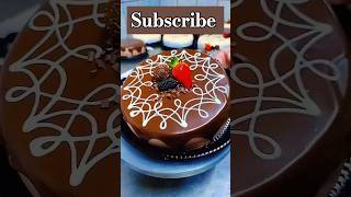 How To Make Chocolate Cake Designchocolatecake cake cakerecipe food viraltrendingshorts [upl. by Notnert]