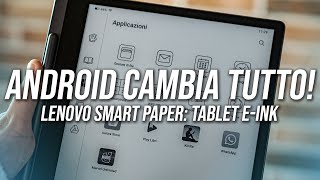 LENOVO SMART PAPER Il Tablet EINK con ANDROID ci ha convinto  Recensione [upl. by Taryne]