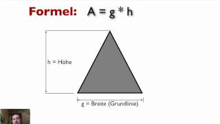 Flächenberechnung für Dreiecke [upl. by Otrebmuh]