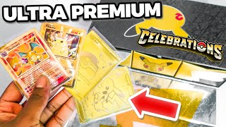 Opening Pokemon Celebrations Ultra Premium Collection Box EARLY [upl. by Deehsar]