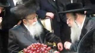 R Leibush of Pshevorsk visiting Sanz Klausenburg Rebbe 5770 [upl. by Natassia]