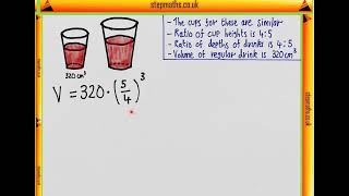 ENGAA 2018 Section 1  Q09 Maths  Volumes of Similar Shapes  Worked Solution [upl. by Leak481]