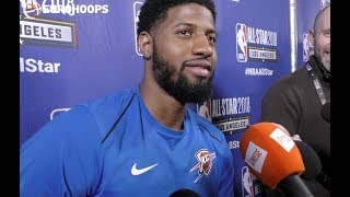 Paul George on Eurohoops  quotMy favorite international player is Alex Abrinesquot [upl. by Cutter646]