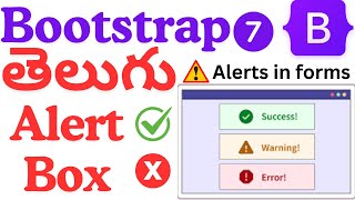 Alert box in bootstrap in telugu bootstrap telugu coding code codingtutorial programmingreact [upl. by Pachston342]