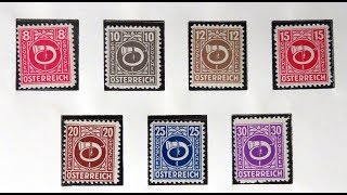 Briefmarken wertvoll oder nicht Die Briefmarken Österreichs vom Jahr 1945 [upl. by Mathew]